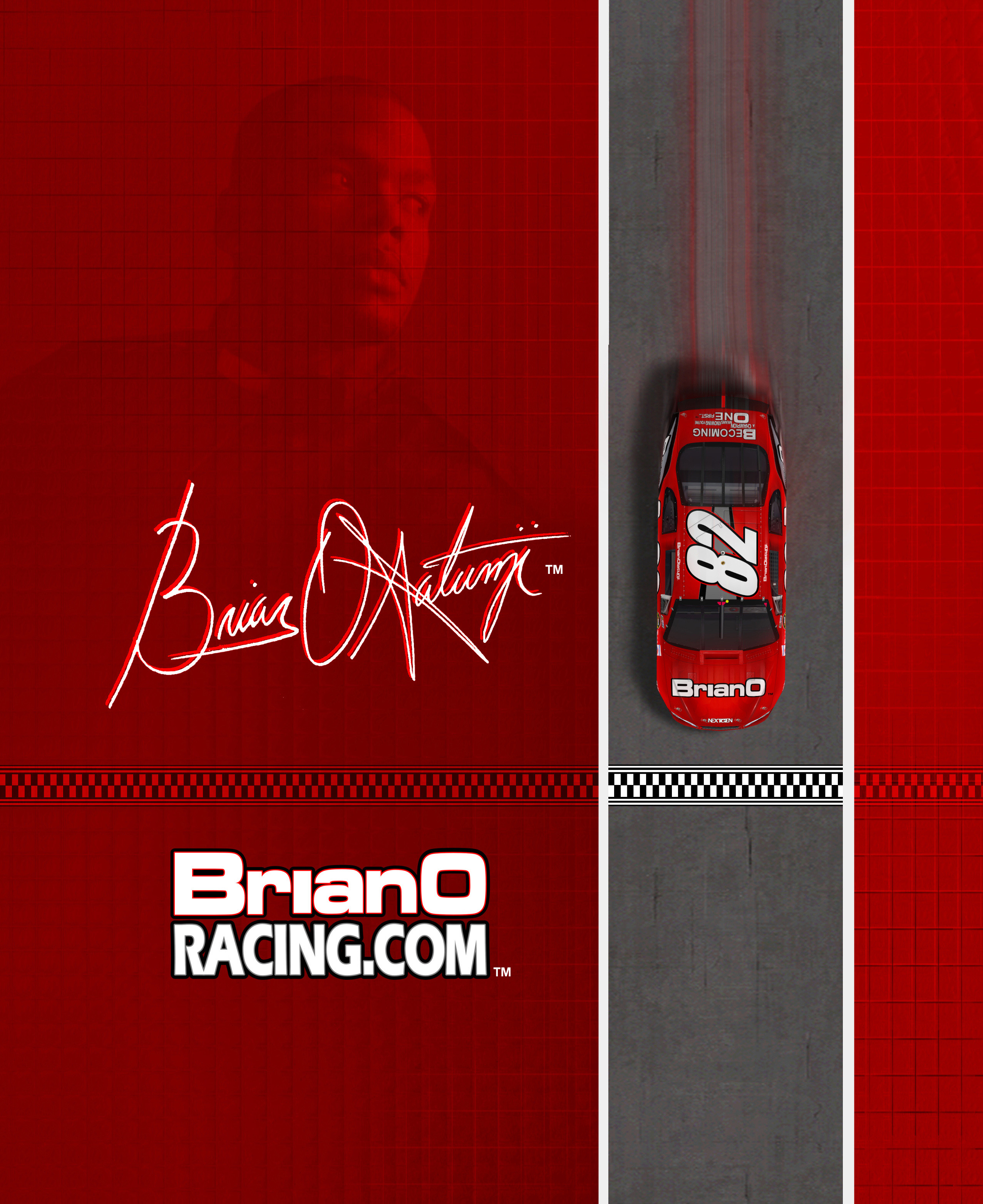 Brian O Racing NASCAR Backcover