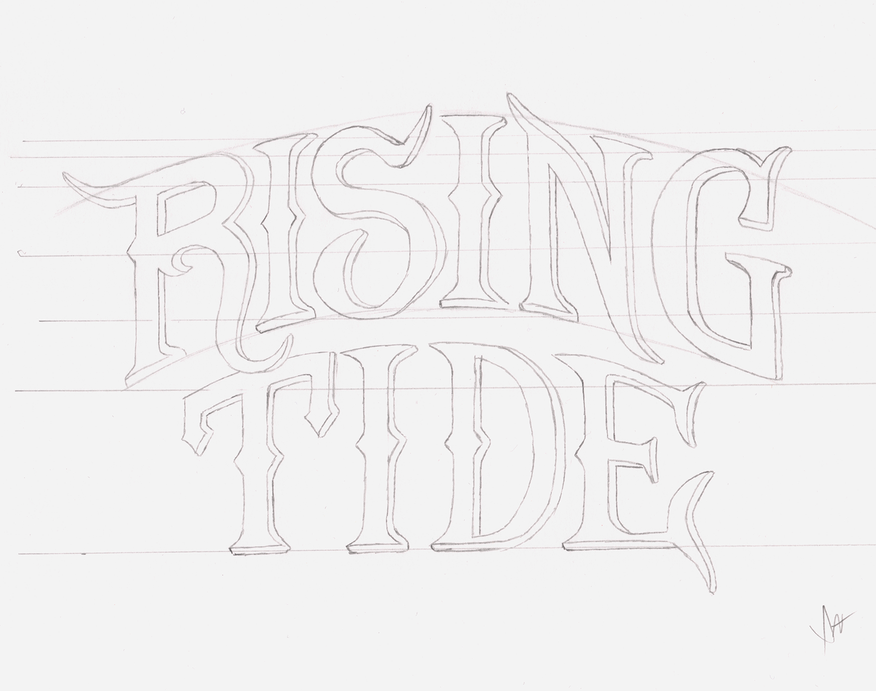 Rising Tide Hand Drawn