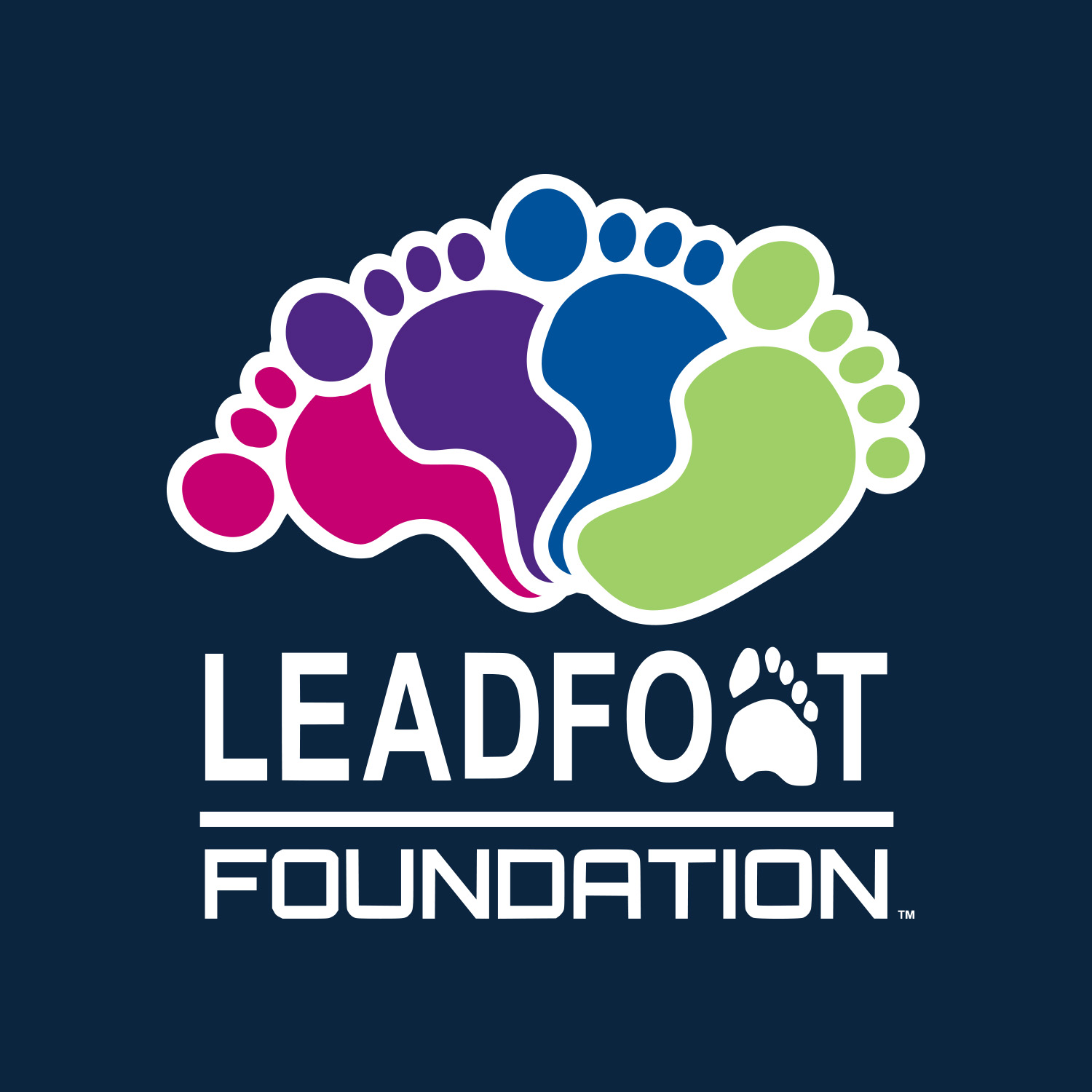Leadfoot Foundation Logo Dark Background